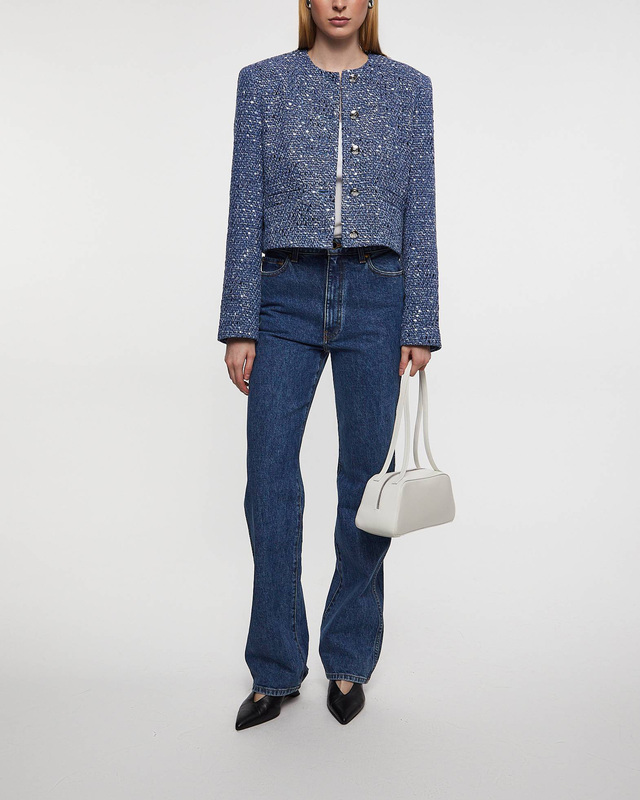 Anine Bing Jacket Amber Blue Tweed Blue L
