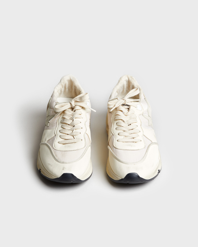 Golden Goose Deluxe Brand Sneakers Running Sole Nylon Beige EUR 41