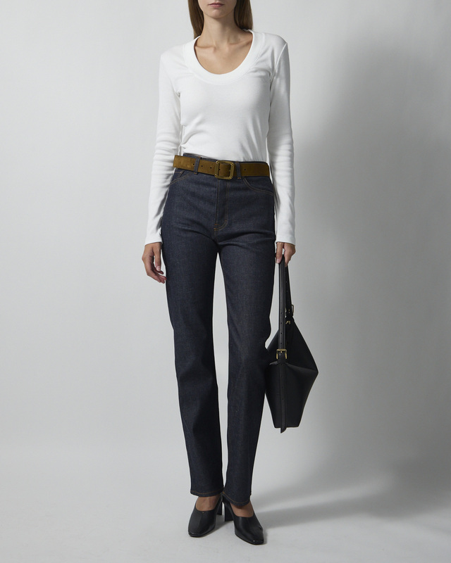 Dagmar Jeans Straight Leg Denim Raw blue W27/L32