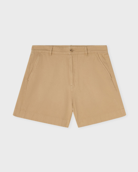 Shorts Baggy Cotton Beige 1