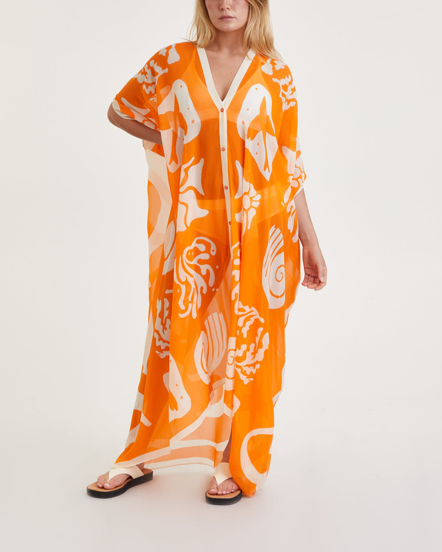 Rodebjer Klänning Kaftan Agave Youth Orange ONESIZE