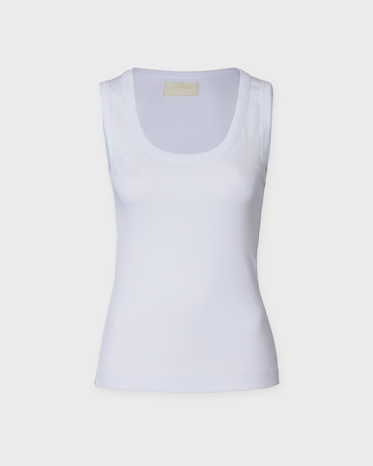 Wakakuu Icons Women's White Top Biarritz Tank M