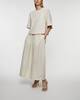 Dagmar Skirt Curved Pleated White 38