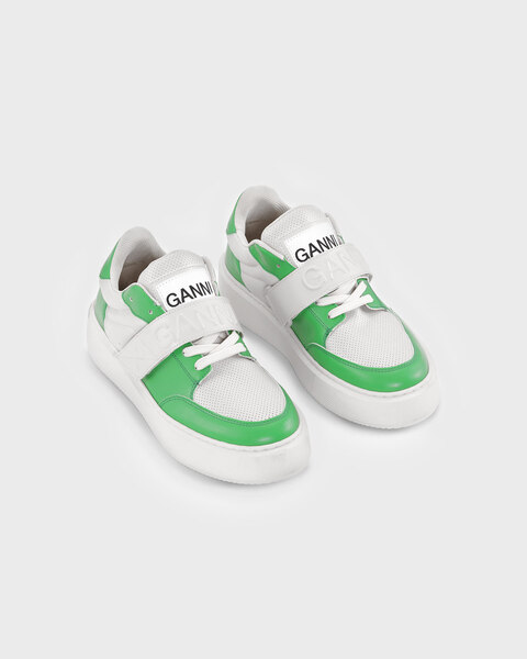 Sneakers Sporty Cupsole Low Velcro Grön 2