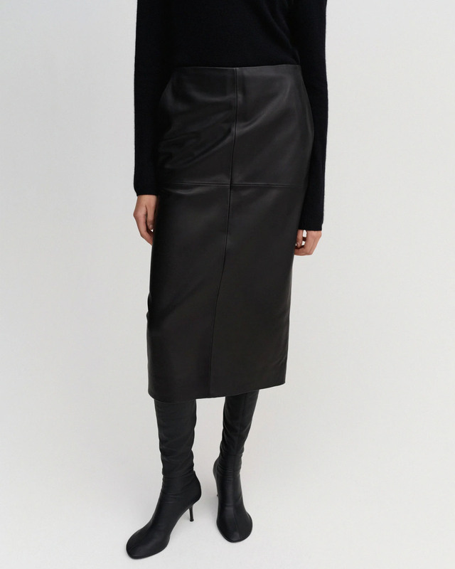 Almada Nederdel Birdy Leather Black M