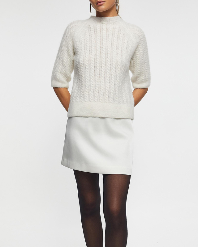 Wakakuu Icons Sweater Odense Cable Knit Creme S