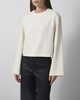 Wakakuu Icons Bluse Creme Cropped Cream S