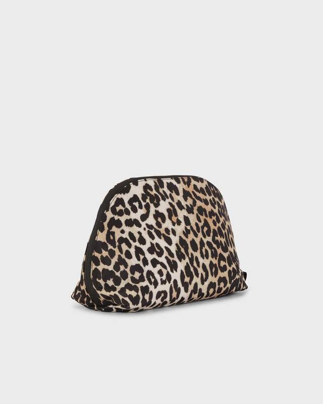 Ganni Bag Quilted Tech Small Vanity Leopard ONESIZE