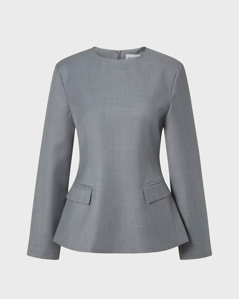 Blus Athina Tailored Long Sleeve Grå 1