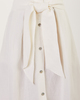 Vince Skirt belted button front  Offwhite XS