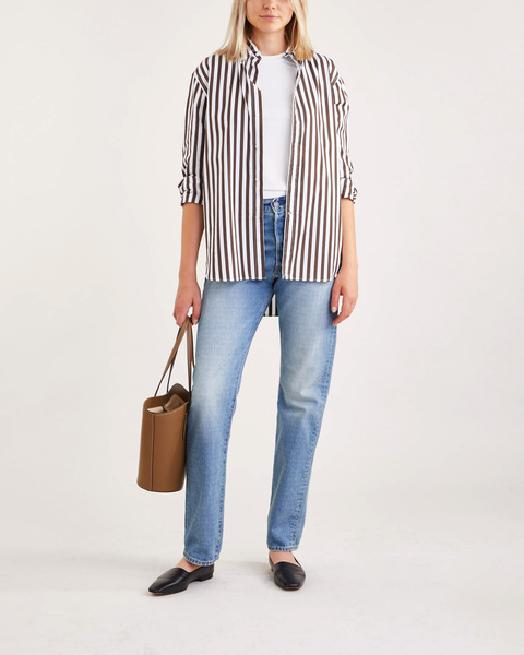 Jeans Straight Full Length  Blå 2