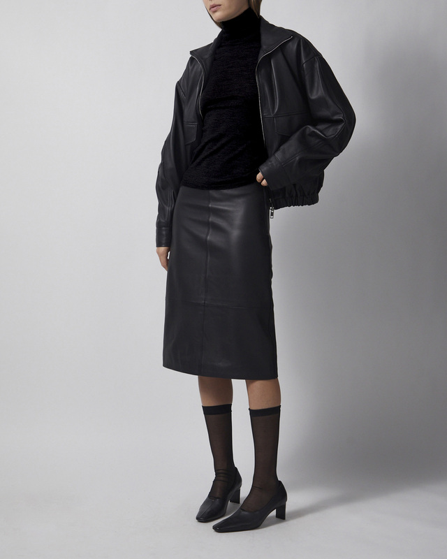 Wakakuu Icons Topp Sleevless Merino Turtleneck Black XL
