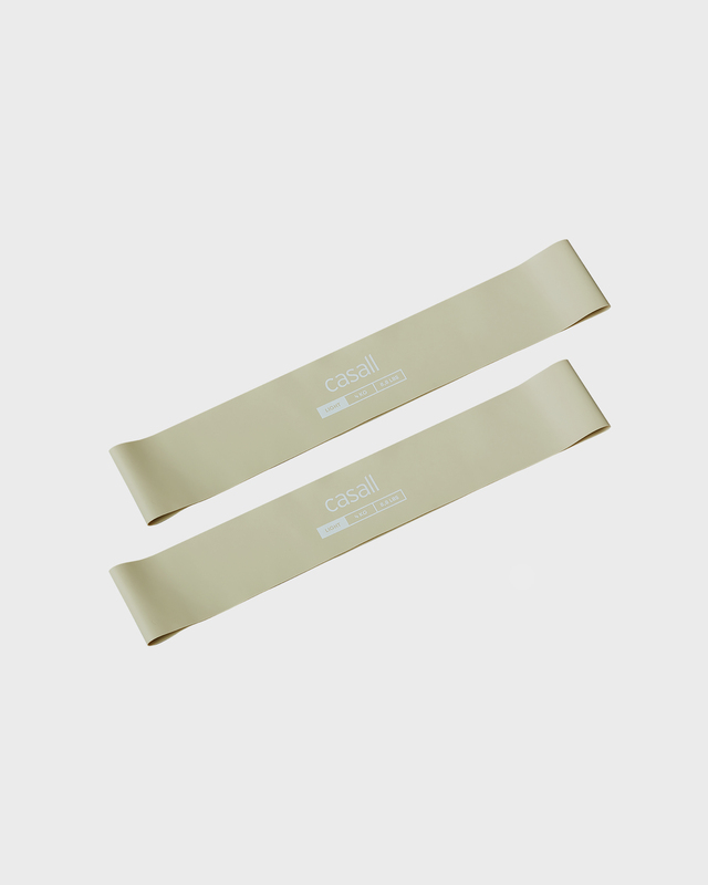 Casall Träningsband Rubber band light 2pcs Grön ONESIZE