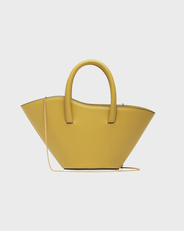 Little Liffner CHAINED OPEN TULIP TOTE MICRO Olivgrön ONESIZE