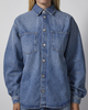 Samsøe Samsøe Skjorte Saharp seam 16141 Light blue wash M