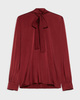 Max Mara Studio Blouse Marat Shirt Bordeaux IT 46 (EUR 40)