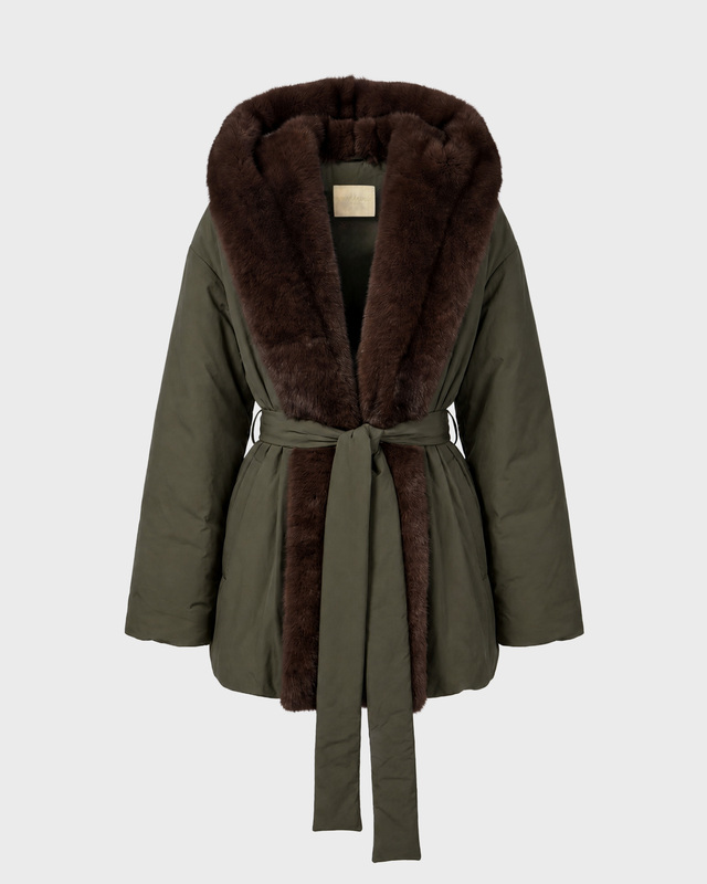 Wakakuu Icons Jacket Keen Padded Faux Fur Green S