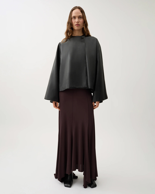 Rodebjer Jacka Cleo Rec Leather Svart XS