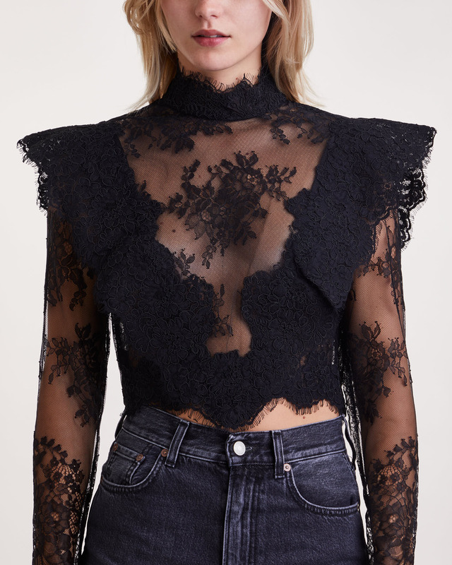Zimmermann Topp Sensory Lace Bodice  Svart 1 (S-M)