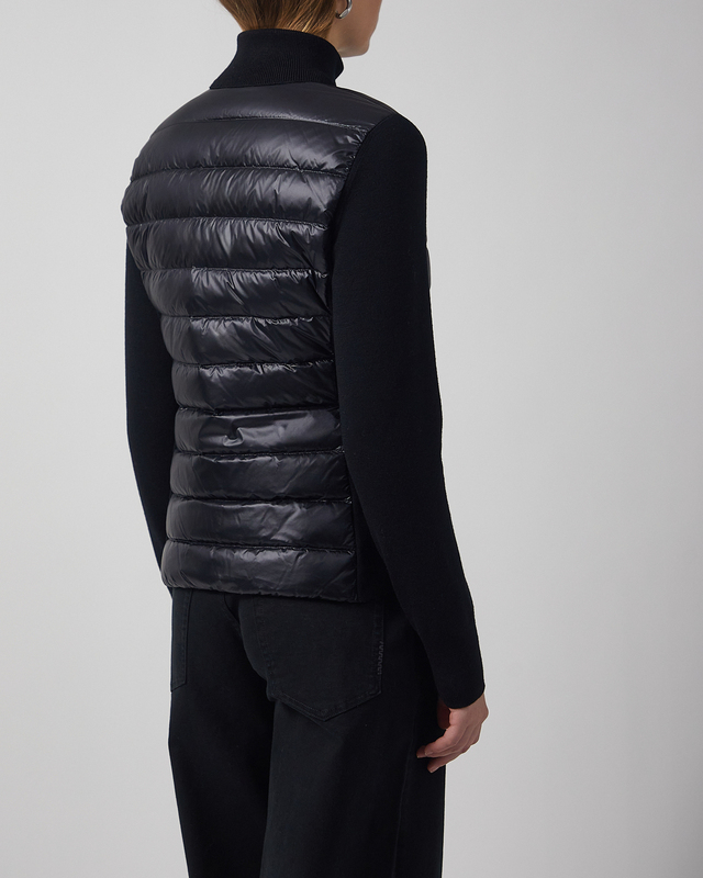 Moncler Cardigan Padded Wool Zip-Up Black M