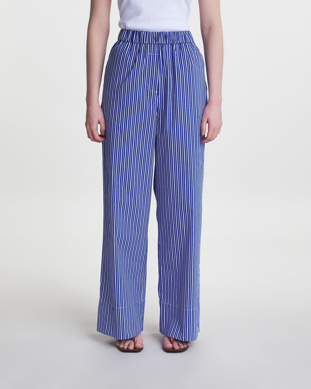 Wakakuu Icons Trousers Bowie Striped Blå M