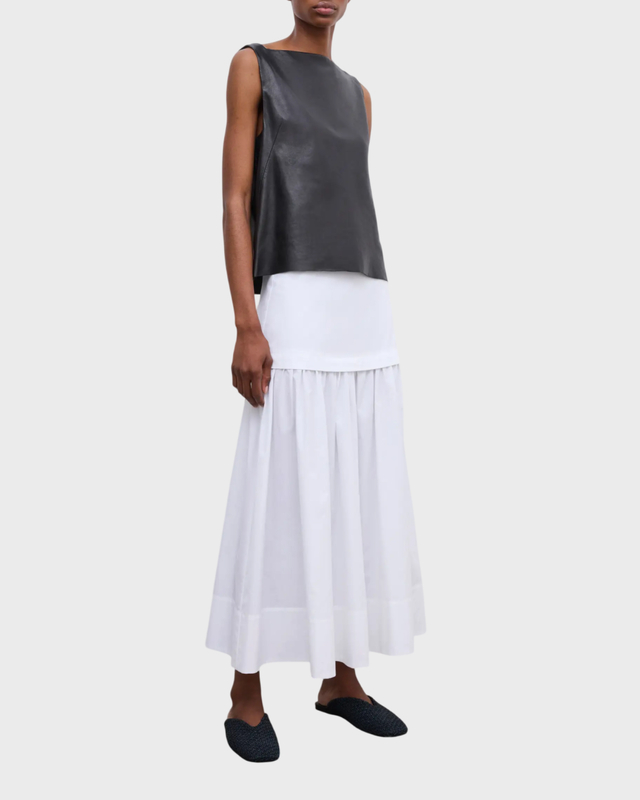 Dagmar Skirt Cotton Maxi White 34