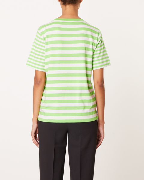 T-shirt Thin Software Striped Jersey Green 2