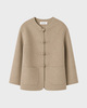 RÓHE Jacket Double-Faced Wool Pankou Closure Desert 34