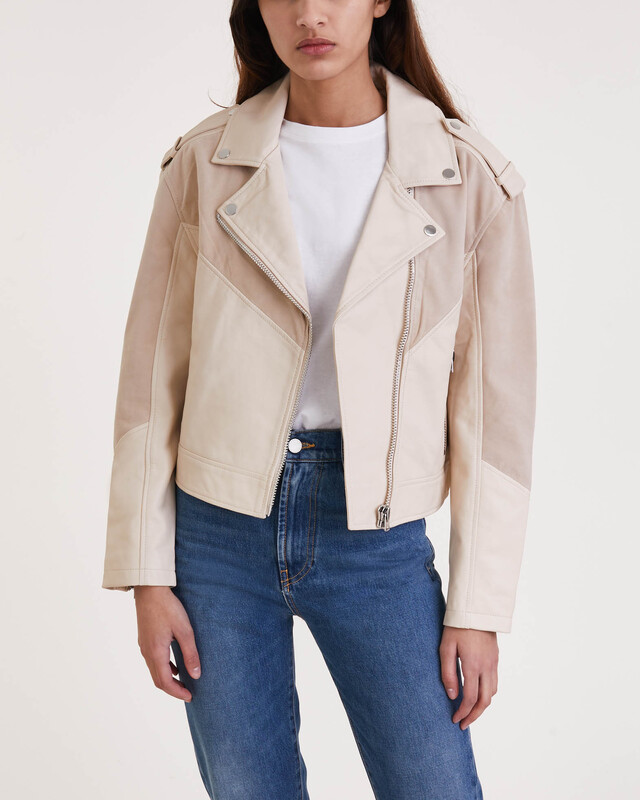 Dante6 Jacket Sybil Mix Leather Chalk 1 (XS)