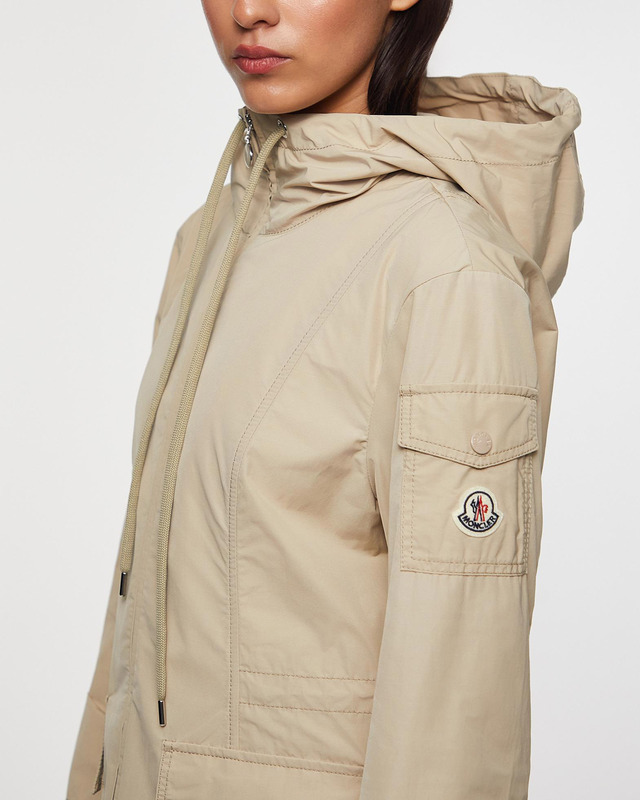 Moncler Jacka Leandro Hooded Parka  Beige MONCLER4 (L)