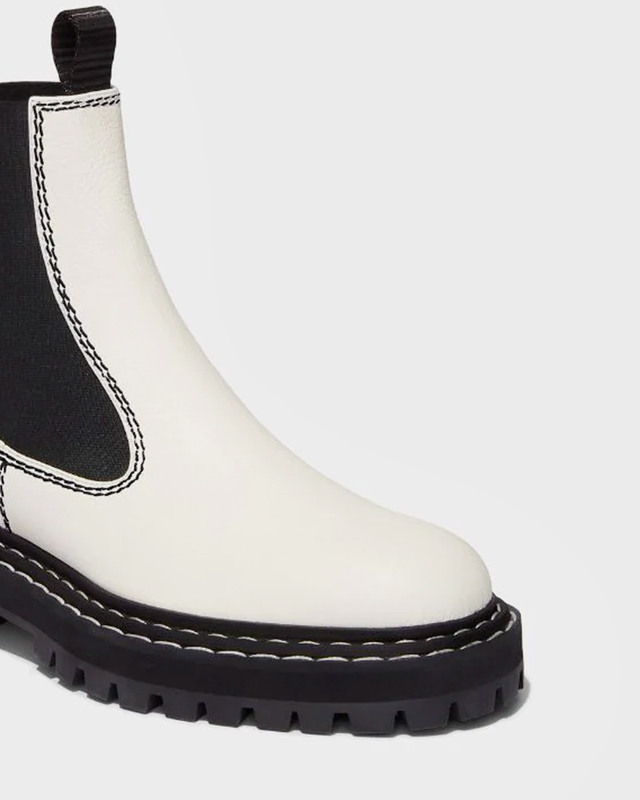Proenza Schouler Boots Lug Sole Chelsea Natural EUR 36