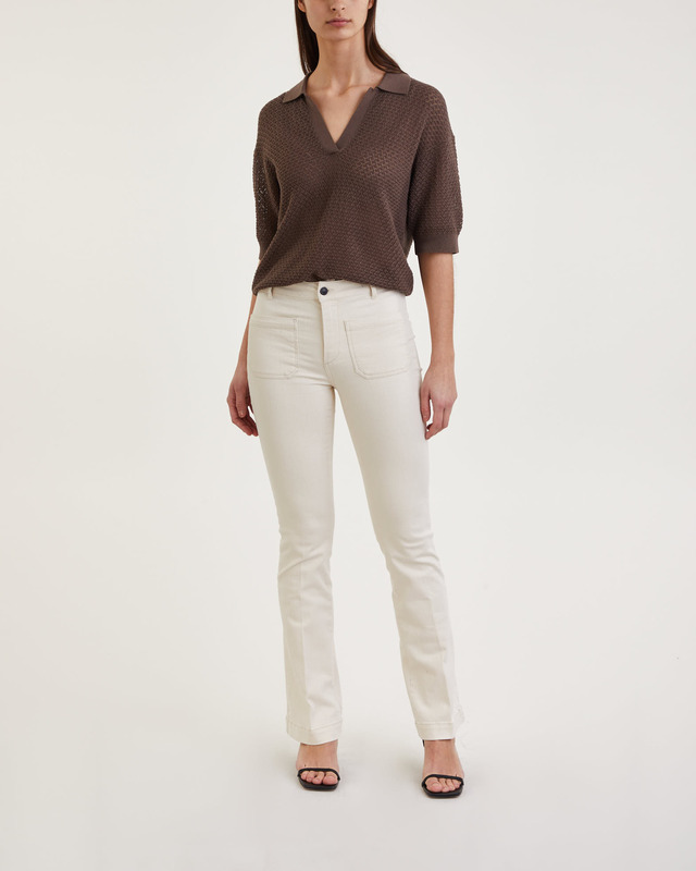 The Garment Top Tanzania Polo Espresso UK 8 (EUR 36)