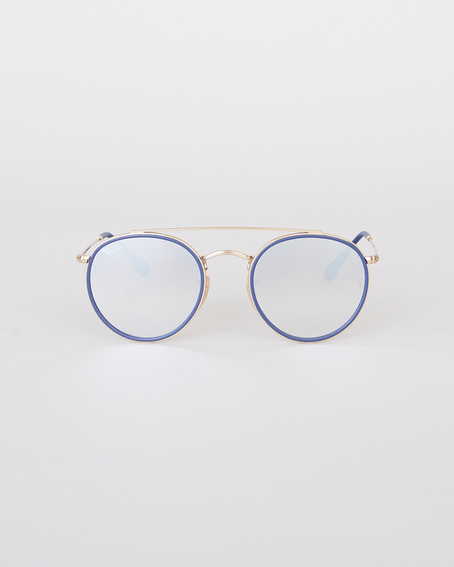 Ray-Ban Sunglasses Round Double Bridge Guld/svart ONESIZE
