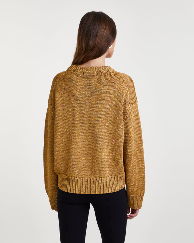 Wakakuu Icons Top Elise Knit Lurex Guld L