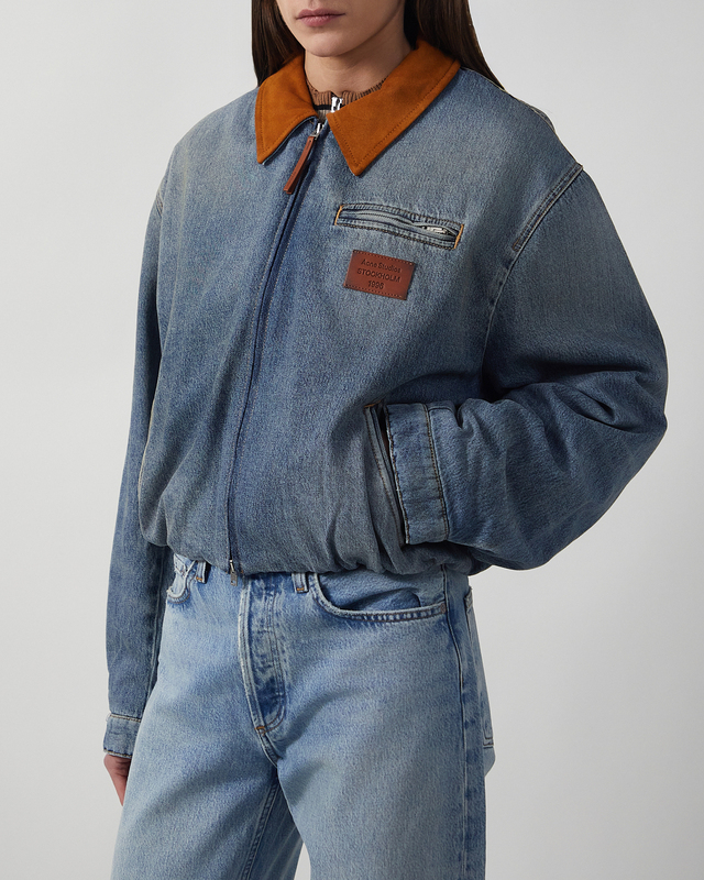 Acne Studios Jacket Denim Bomber Mid blue  34