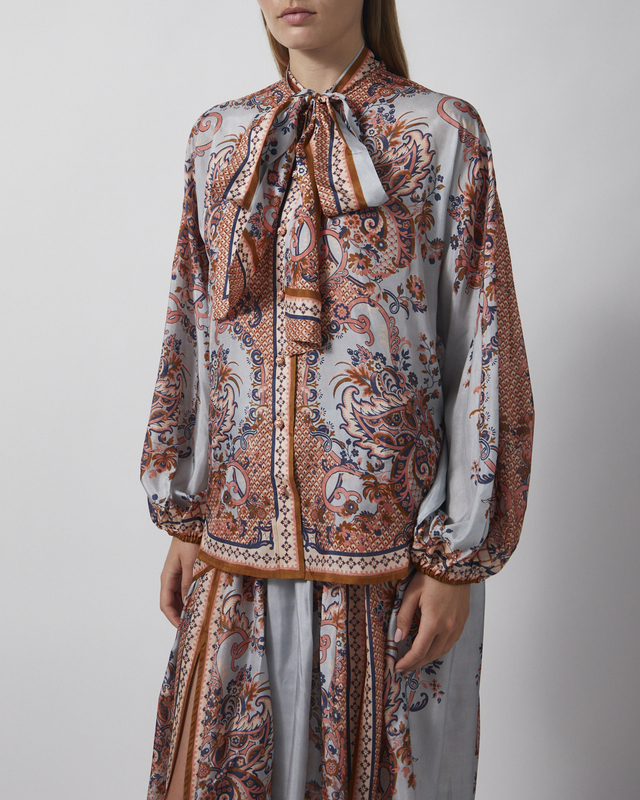 Zimmermann Blouse Aster Tie Neck 2 (M-L)