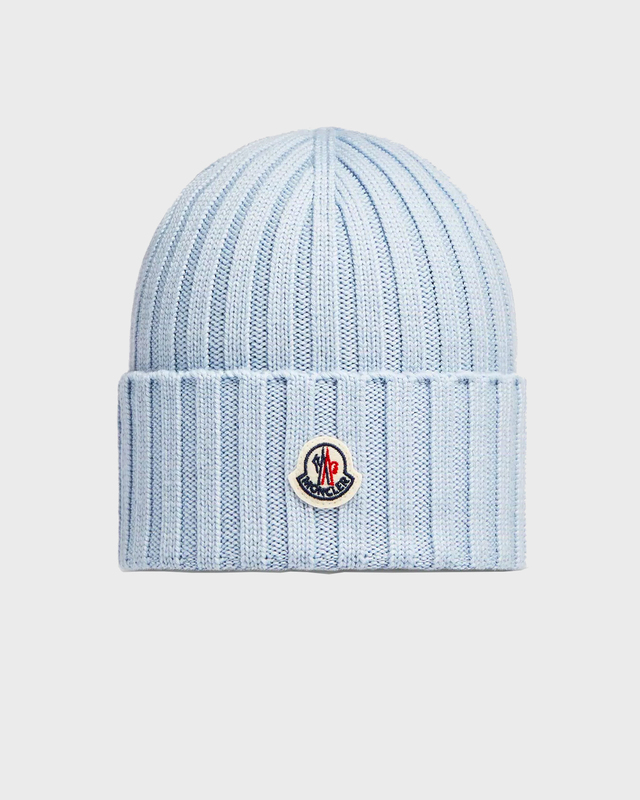 Moncler Beanie Wool Tricot  Light blue ONESIZE