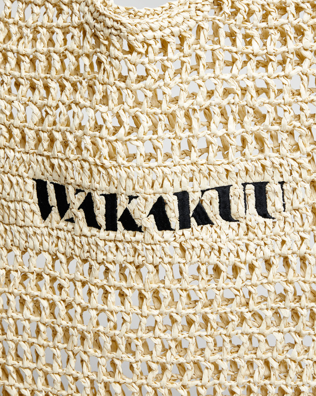 Wakakuu Wakakuu Straw Bag Beige ONESIZE