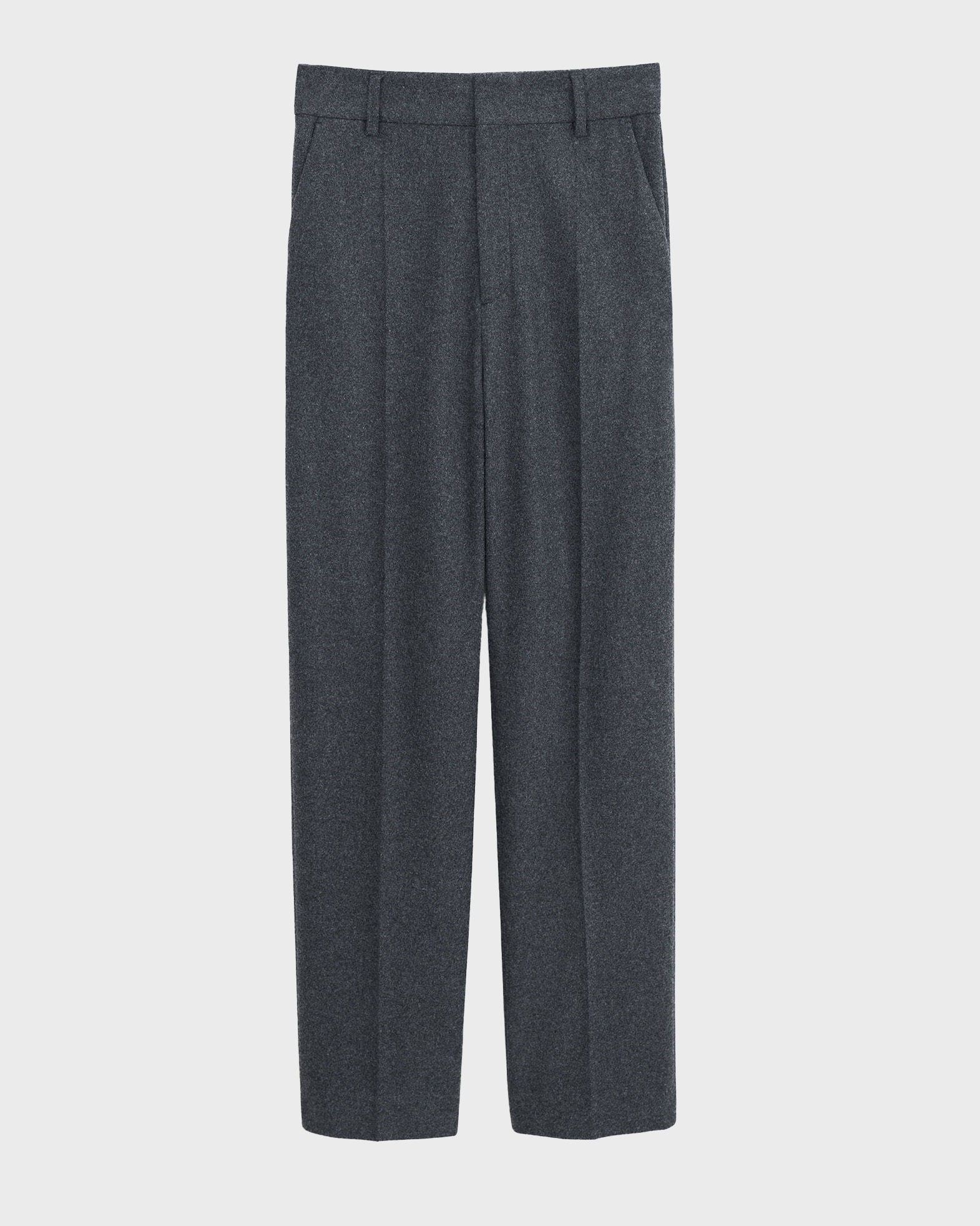 Filippa K Trousers Tapered Flannel  Dark grey 36