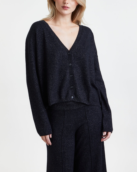 Kofta Abby Sparkle Cashmere Svart 1