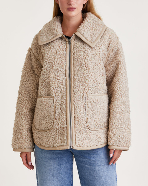 Jacka Miriam Faux fur Creme 1