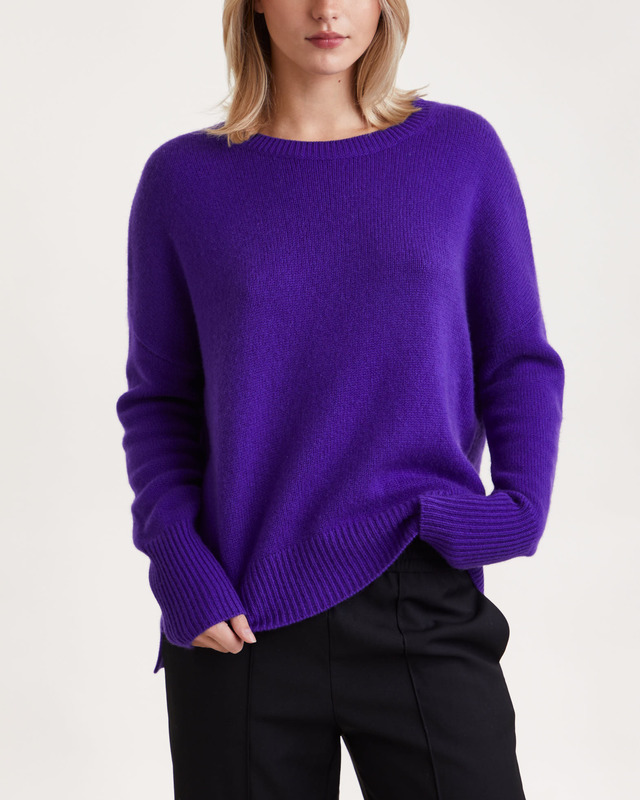 LISA YANG Sweater Mila Cashmere Lila/blå 2 (M-L)