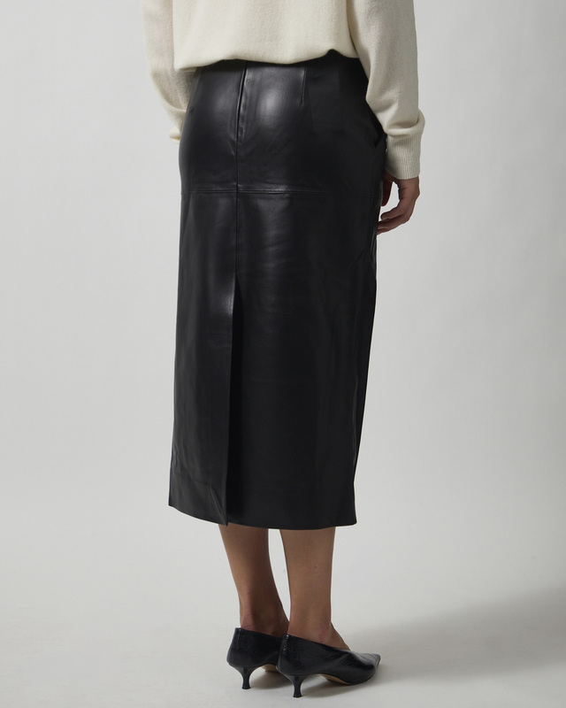 Almada Nederdel Birdy Leather Black M