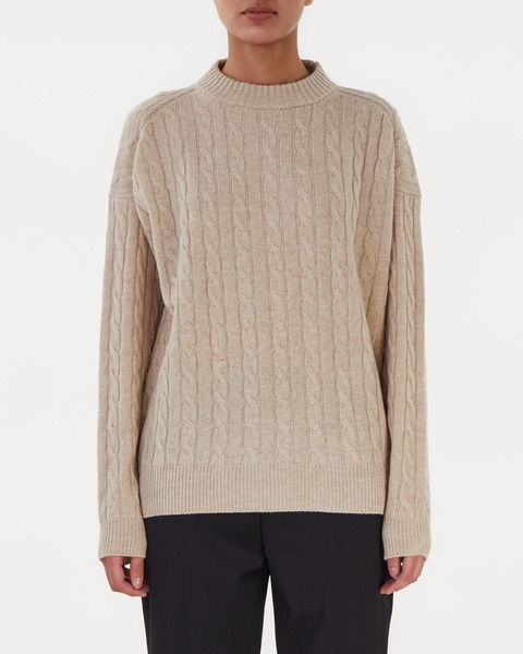 Tröja Braided Grey melange 1