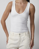 Wakakuu Icons Top Lotus Rib Tank White S