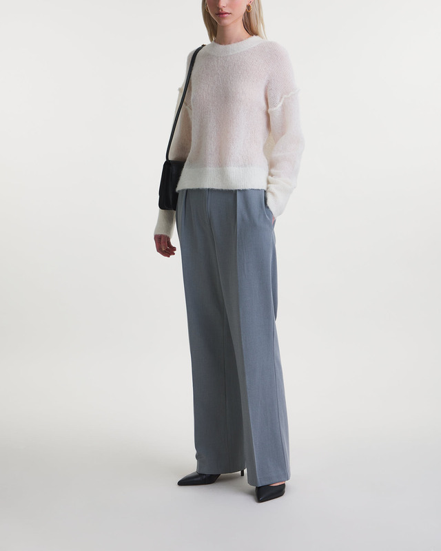 Dagmar Sweater Brushed Alpaca Knit Offwhite XL