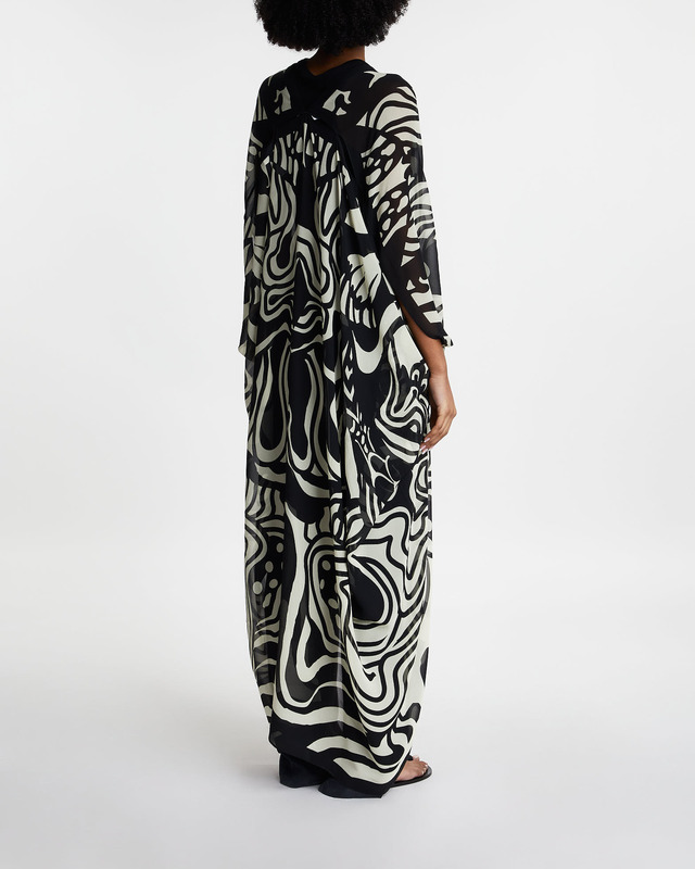 Rodebjer Kaftan Agave Cosmic Bloom Svart ONESIZE