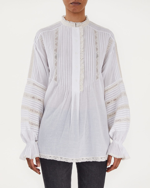 Blus Tritelia Tomboy Vit 1