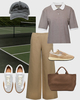 Wakakuu Icons Top Linosa Polo T-Shirt Beige XS