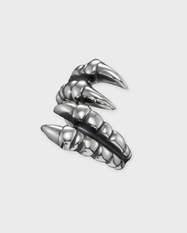 Maria Nilsdotter Ring Claw Double - Oxidized Silver Silver 16mm